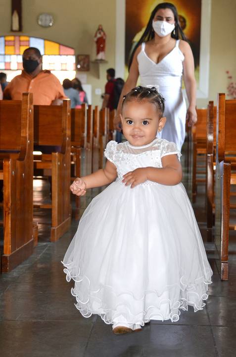 Batizado Mariana Paróquia de Santa Verônica Giuliani São Miguel Paulista SP'