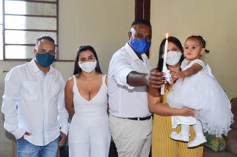 Batizado Mariana Paróquia de Santa Verônica Giuliani São Miguel Paulista SP'