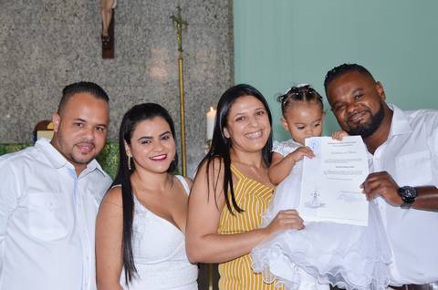 Batizado Mariana Paróquia de Santa Verônica Giuliani São Miguel Paulista SP'