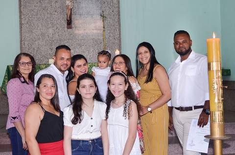 Batizado Mariana Paróquia de Santa Verônica Giuliani São Miguel Paulista SP'