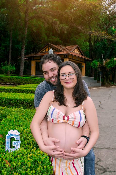 Ensaio Gestante no Parque da Água Branca SP'