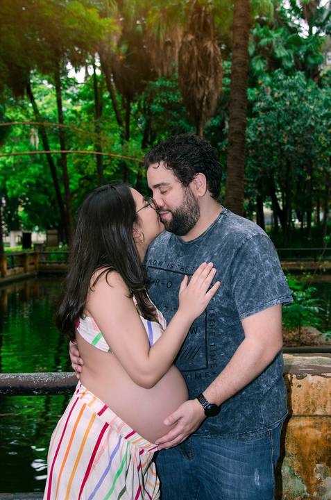 Ensaio Gestante no Parque da Água Branca SP'