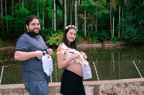 Ensaio Gestante no Parque da Água Branca SP'