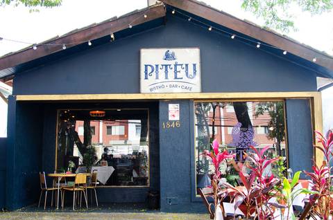 Recepção no Bar Bistrô Piteu na Vila Romana Fachada'