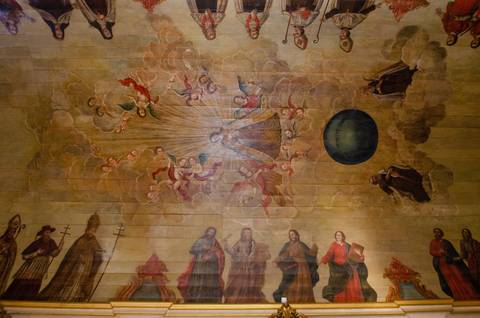 Pintura no Teto da Igreja da Venerável Ordem Terceira do Carmo na Sé em SP'