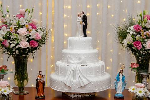 Buffet Millenium - Mooca - SP Decoração Mesa Do Bolo'