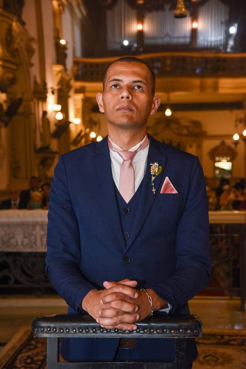 Igreja da Venerável Ordem Terceira do Carmo na Sé em SP Noivo de Joelhos'