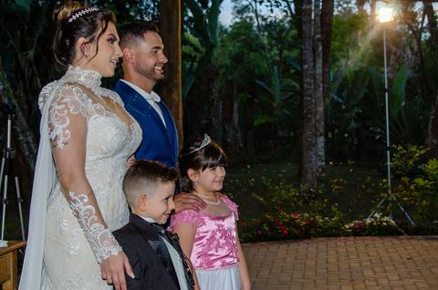Casamento no Espaço Olinda em Santa Isabel SP Noivos e os Noivinhos'
