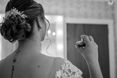 Making-off da noiva'