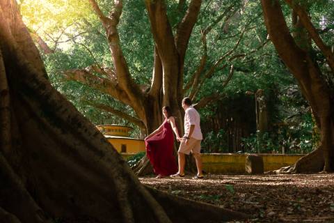 Ensaio de Casal: Noiva levando o Noivo'