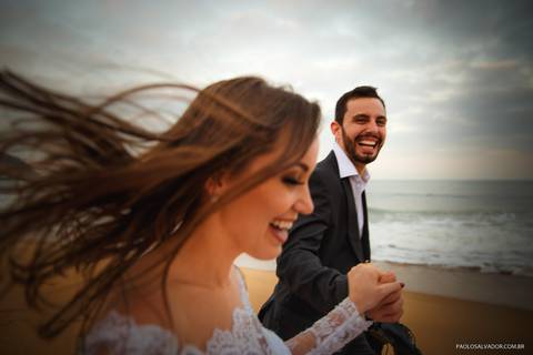 Ensaio Trash The Dress - Praia do Estaleirinho - Balneário Camboriú'