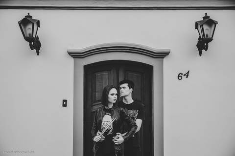 Centro Histórico de São Francisco do Sul - Ensaio Casal de Rock - Josi e Kal - Paolo Salvador Fotografias'