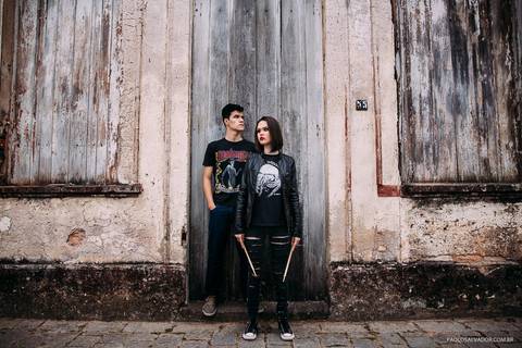 Centro Histórico de São Francisco do Sul - Ensaio Casal de Rock - Josi e Kal - Paolo Salvador Fotografias'