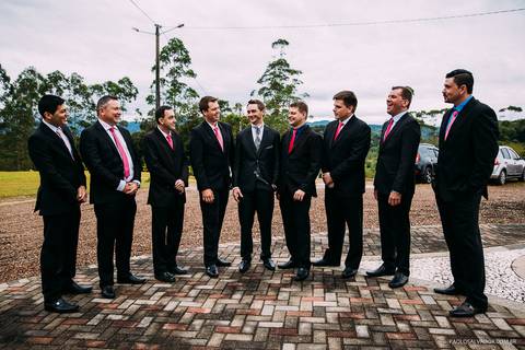 Wedding - Micheli e Rodrigo - Igreja - Timbó - SC - Paolo Salvador Fotografias - Padrinhos'