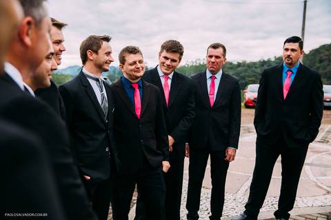 Wedding - Micheli e Rodrigo - Igreja - Timbó - SC - Paolo Salvador Fotografias - Padrinhos'