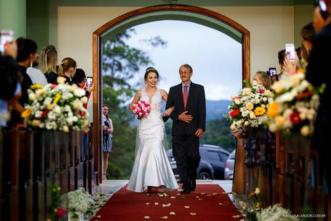 Wedding - Micheli e Rodrigo - Igreja - Timbó - SC - Paolo Salvador Fotografias - Noiva'