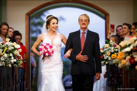 Wedding - Micheli e Rodrigo - Igreja - Timbó - SC - Paolo Salvador Fotografias - Noiva'