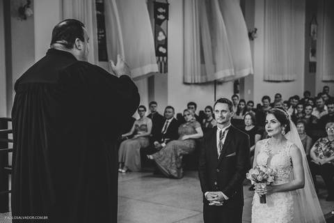Wedding - Micheli e Rodrigo - Igreja - Timbó - SC - Paolo Salvador Fotografias '