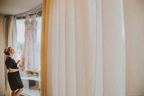 Casamento - Jonathan e Gabi - Timbó - Rodeio - Santa Catarina - Making of da noiva - hotel blue hill'