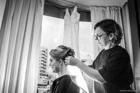 Casamento - Jonathan e Gabi - Timbó - Rodeio - Santa Catarina - Making of da noiva - hotel blue hill'