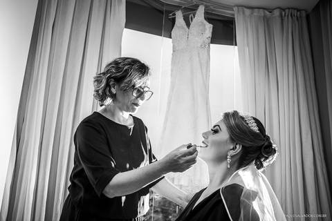 Casamento - Jonathan e Gabi - Timbó - Rodeio - Santa Catarina - Making of da noiva - hotel blue hill'