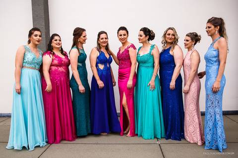 Casamento - Carla e Wagner - Recanto Tirol - Timbó - SC - Igreja Evangélica Luterana do Brasil - Madrinhas'