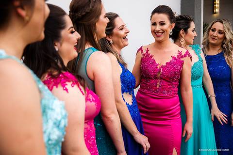 Casamento - Carla e Wagner - Recanto Tirol - Timbó - SC - Igreja Evangélica Luterana do Brasil - Madrinhas'