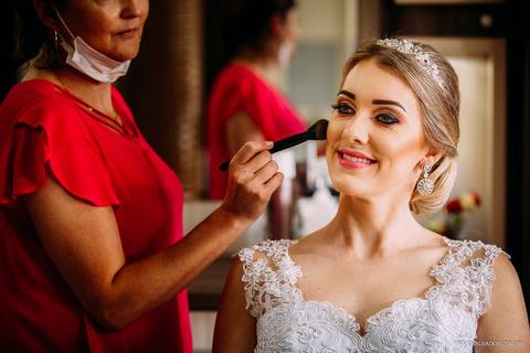 Casamento - Carla e Wagner - Recanto Tirol - Timbó - SC - Making of Noiva'