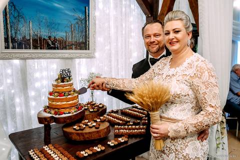 Wedding - Grazi e Edson - Timbó - Santa Catarina - Dia da Noiva - Recanto Tirol - Recepção - Bolo de Casamento'