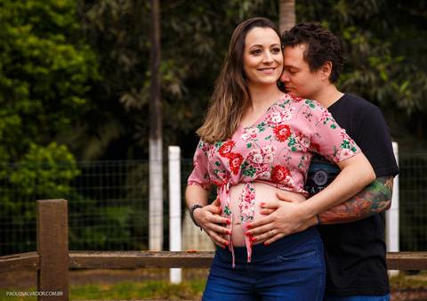 Ensaio Gestante Externo - Rodeio -  Santa Catarina - Paolo Salvador Fotografias'