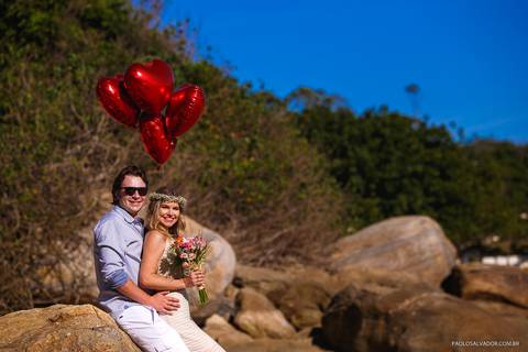 Ensaio Pré-Wedding - Michelle e Tiago - Praia Retiro dos Padres - Bombinhas - Santa Catarina - Paolo Salvador | Photo & Film'