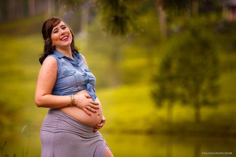 Ensaio gestante no Morro do Andreazza em Rio dos Cedros, Santa Catarina'