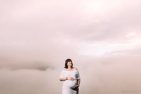 Ensaio gestante no Morro do Andreazza em Rio dos Cedros, Santa Catarina'