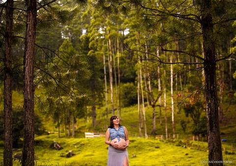 Ensaio gestante no Morro do Andreazza em Rio dos Cedros, Santa Catarina'