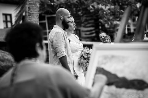 Casamento na Praia de Taquaras em Balneário Camboriú, Santa Catarina. Wedding ao ar livre, Barbara e Rubem, Paolo Salvador - Photo & Film. Fotos criativas da cerimônia do casamento ao ar livre.'