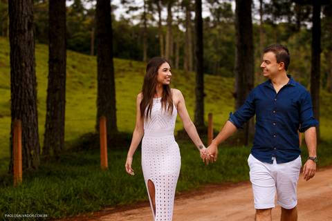 Ensaio Pré-Wedding - Valéria e Eduardo em Rio dos Cedros, na Cachoeira Formosa em Santa Catarina por Paolo Salvador Fotografias'
