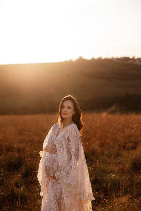 Ensaio gestante ao Por do Sol Novo Hamburgo'