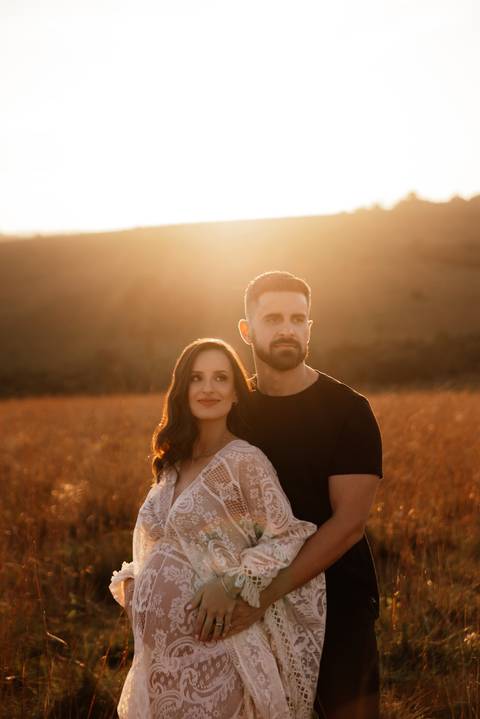 Ensaio gestante ao Por do Sol Novo Hamburgo'