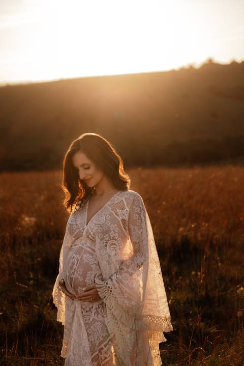 Ensaio gestante ao Por do Sol Novo Hamburgo'