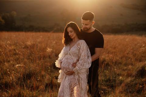 Ensaio gestante ao Por do Sol Novo Hamburgo'