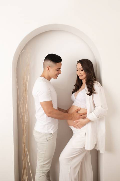 Ensaio gestante minimalista '