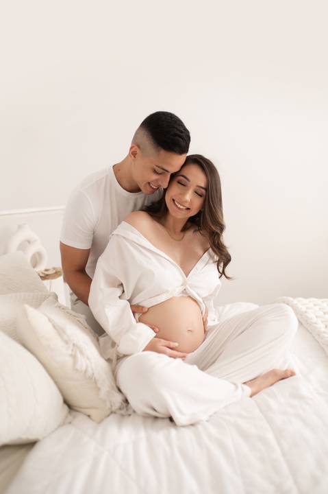 Ensaio gestante minimalista '