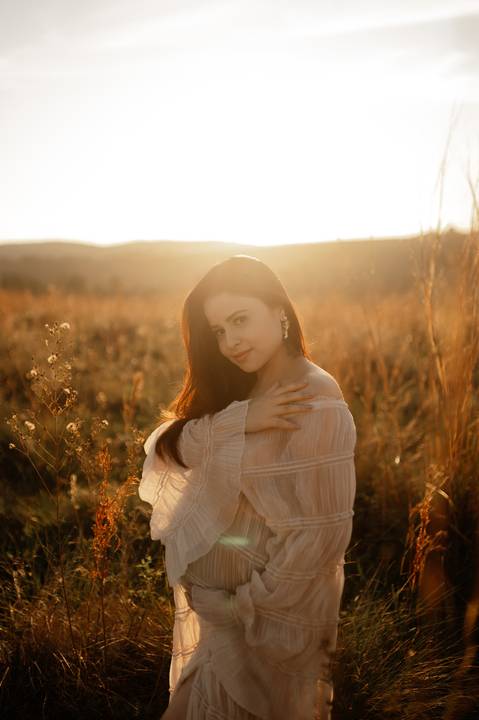 Ensaio gestante externo por do sol  '