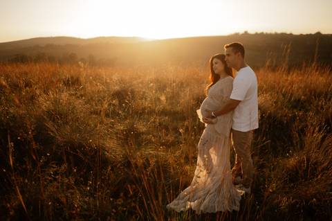 Ensaio gestante externo por do sol  '
