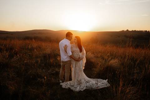 Ensaio gestante externo por do sol  '