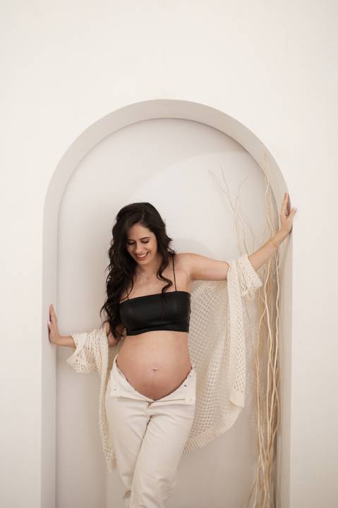 ensaio gestante estudio'