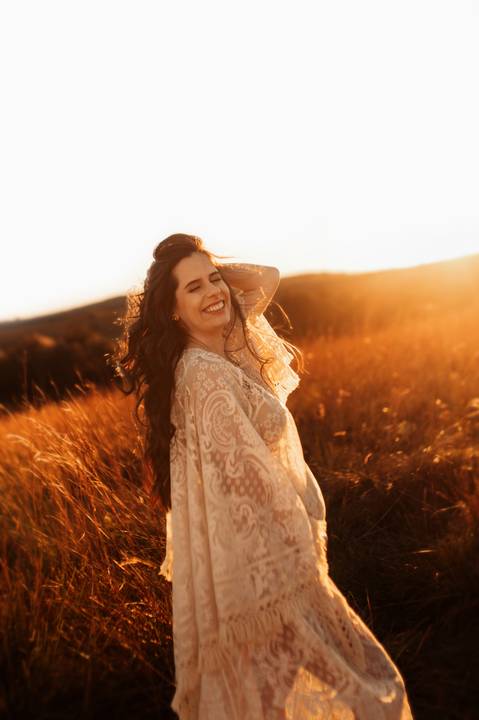 ensaio gestante por do sol'