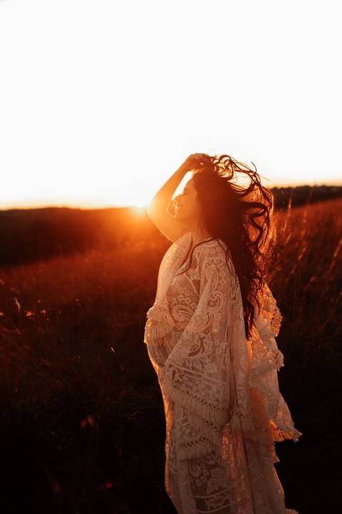 ensaio gestante por do sol'