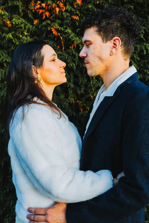 Ensaio de casal Vanessa e Thiago no Jardim do Palácio de Cristal - Porto'