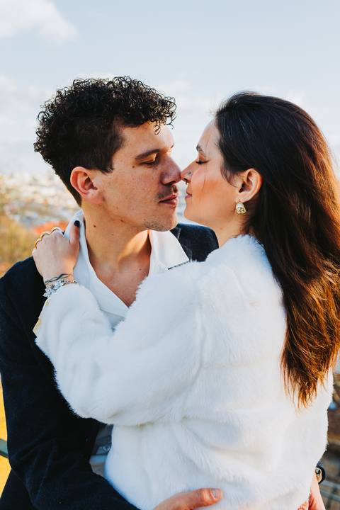Ensaio de casal Vanessa e Thiago no Jardim do Palácio de Cristal - Porto'